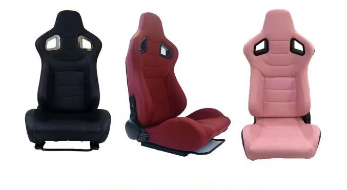 Recline PVC Leathar Suíochán Buicéad Rásaíocht Dual Sleamhnán