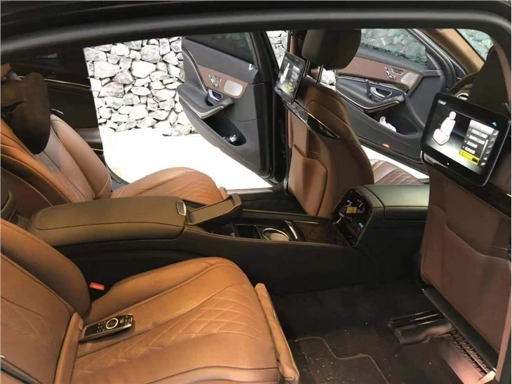 Luxury car interior accessories are suitable for Mercedes-Benz S-class W223 rear central armrest tunnel